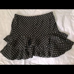 Size 4t girls cotton Black dot skirt